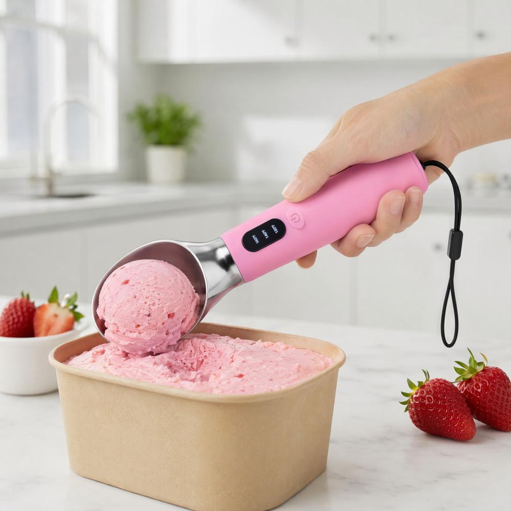 Ice Pick Pick - Heated Ice Cream Scoop Rechargeable Electric