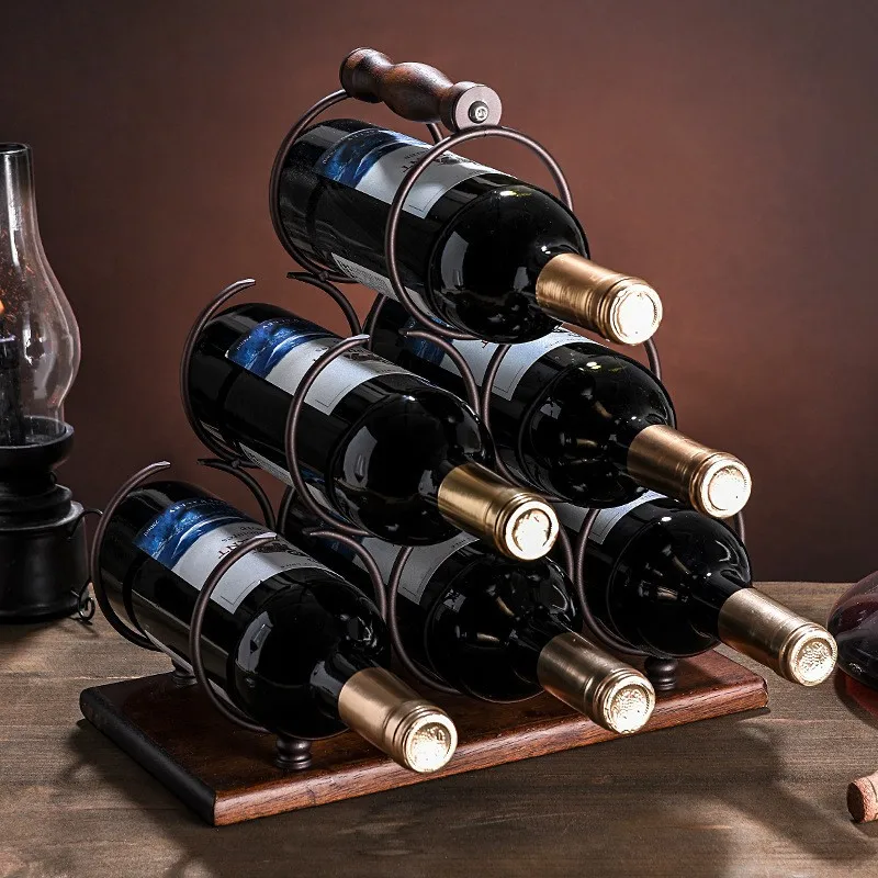 Home Bar Setup - Creative Red Wine Rack Home Decoration