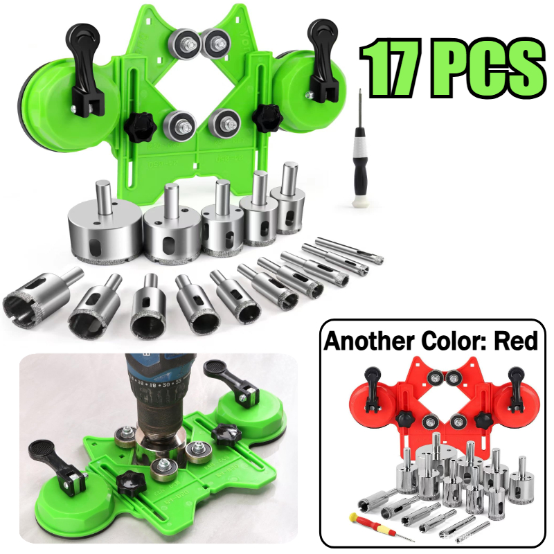 Jigger Double Sided - 17Pcs Diamond Tile Drill Bits Set