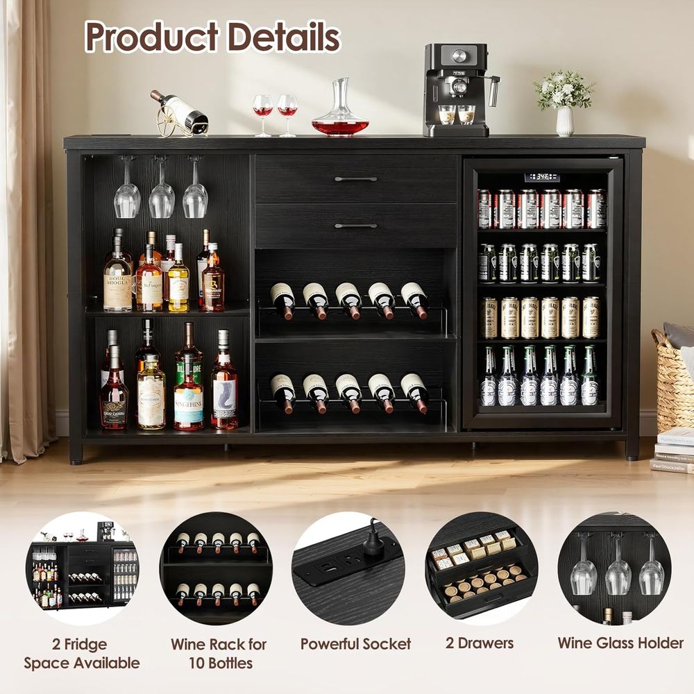 Large Coee Bar Cabinet with 2  - Home Bar And Cabinet recension och pris