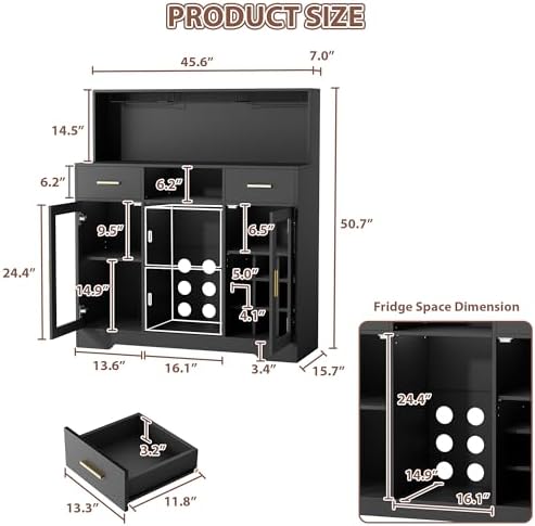 Mini Fridge Cabinet with Stora - Home Bar And Cabinet recension och pris