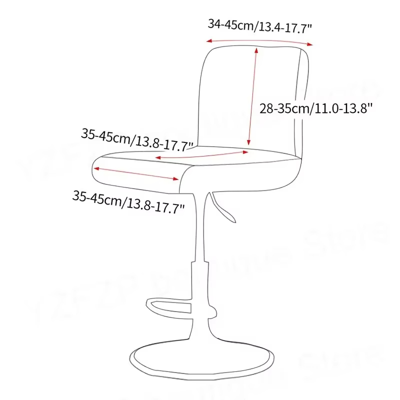 Jacquard Bar Stool Chair Cover - Home Bar Seating recension och pris
