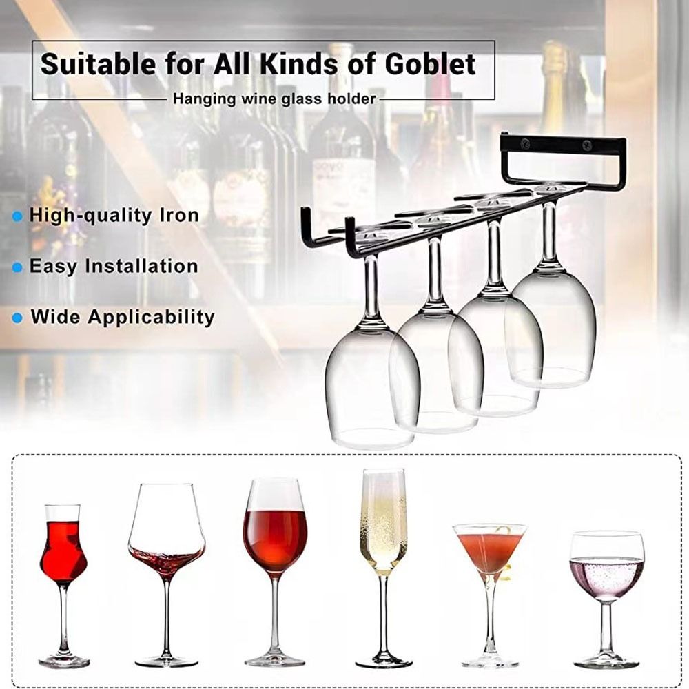 Wall Mounted Stemware Holder K - Home Bar Setup recension och pris