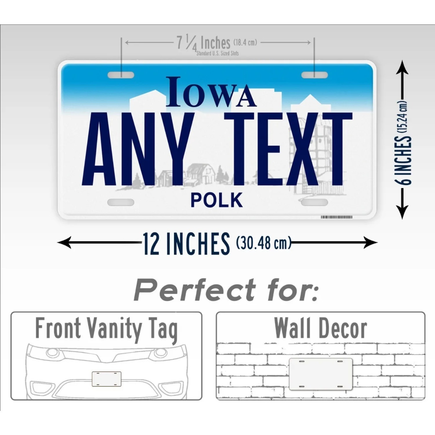 Personalized Iowa Vintage Meta - Home Bar Signs recension och pris
