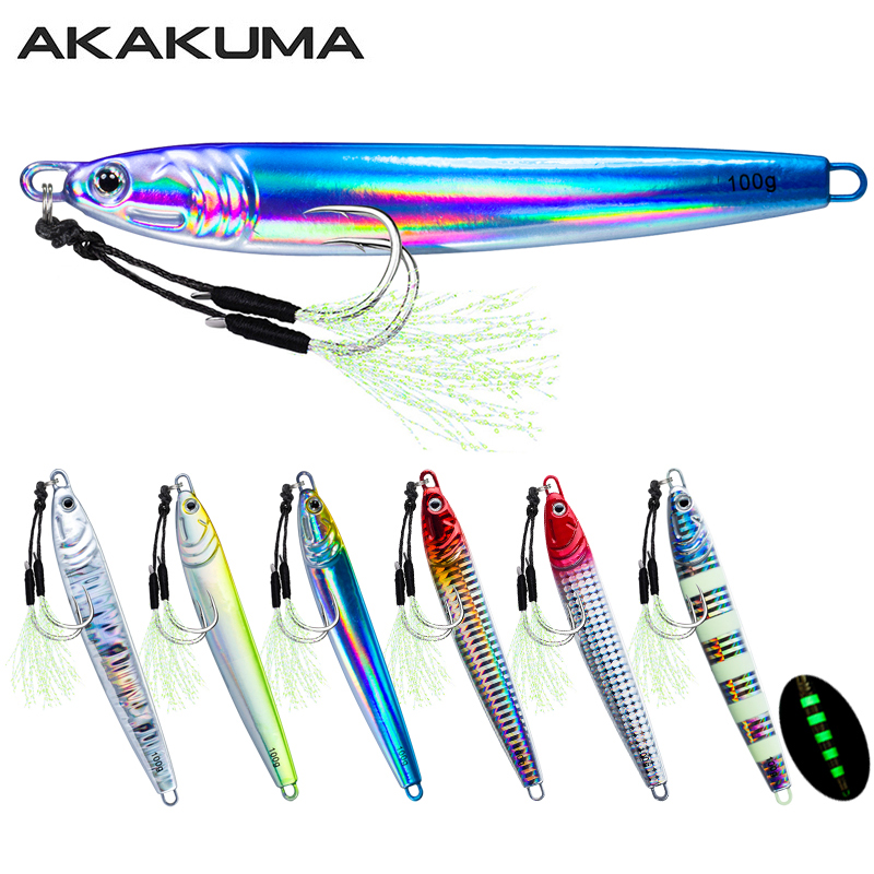 7Pcs 40g 60g 80g 100g Luminous - Jigger Double Sided recension och pris