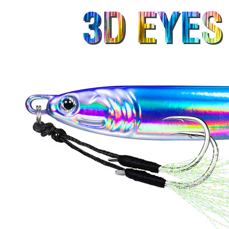 7Pcs 40g 60g 80g 100g Luminous - Jigger Double Sided recension och pris