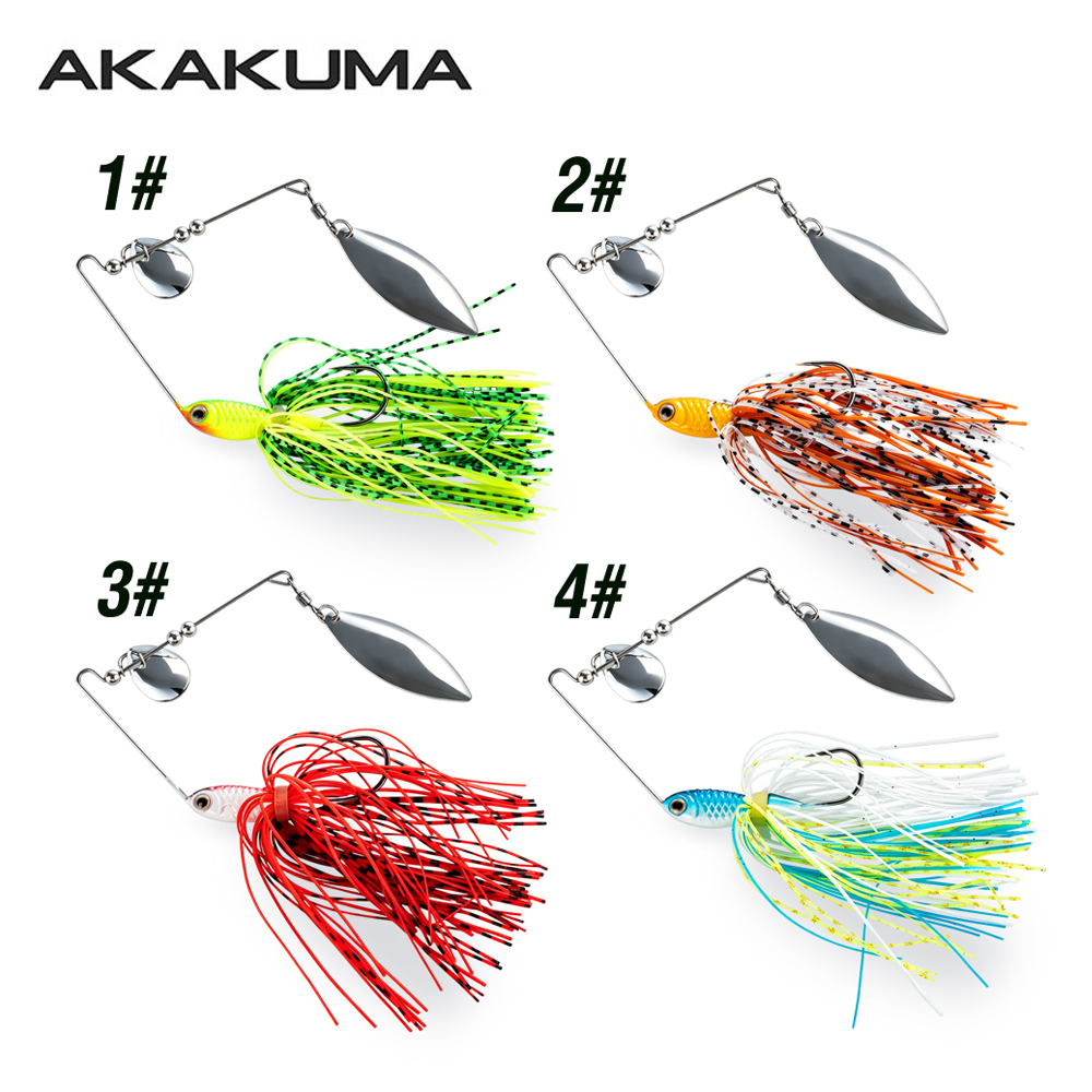 4pcs 18g Spinnerbait Fishing L - Jigger Double Sided recension och pris