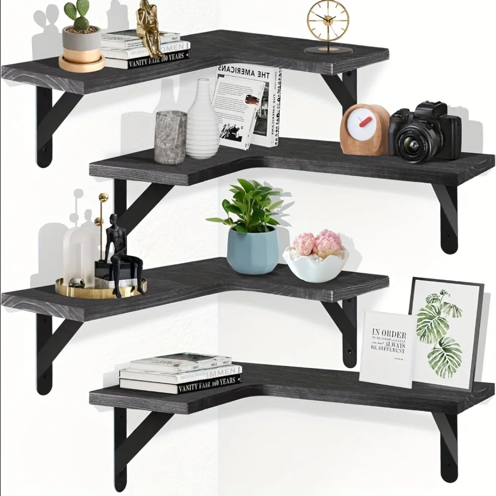 Natural Wood Grain Floating Sh - Home Bar Shelf recension och pris
