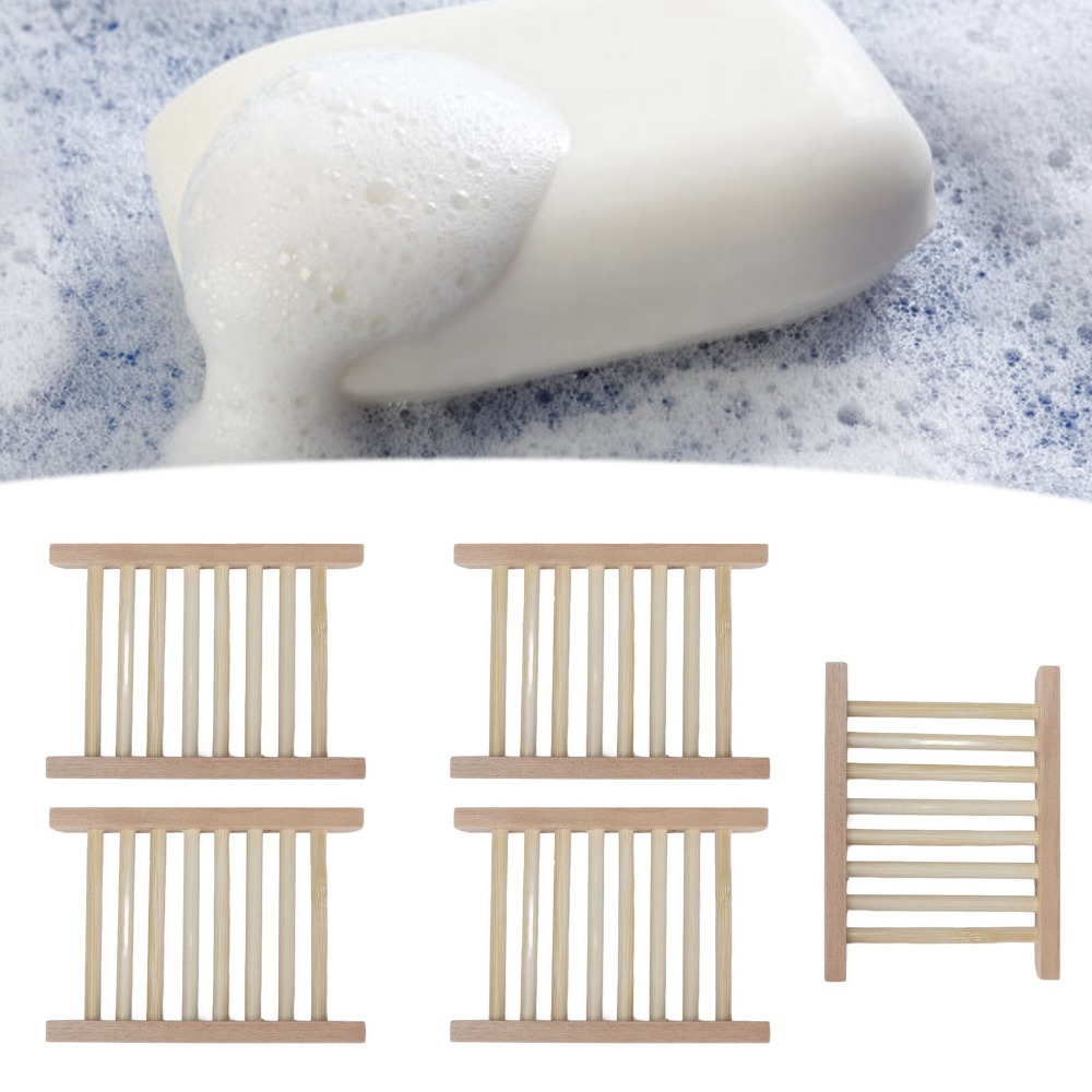 5 PCS Natural Wood Soap Dish S - Home Bar Supplies recension och pris