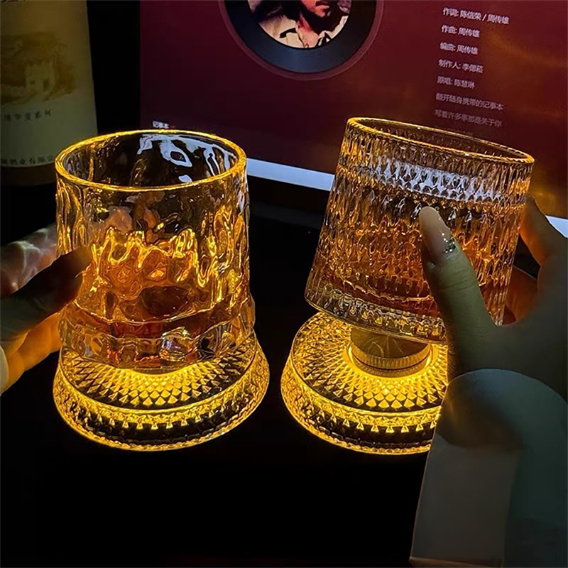360° Rotating Whiskey Glass wi - Old Fashioned Glass recension och pris