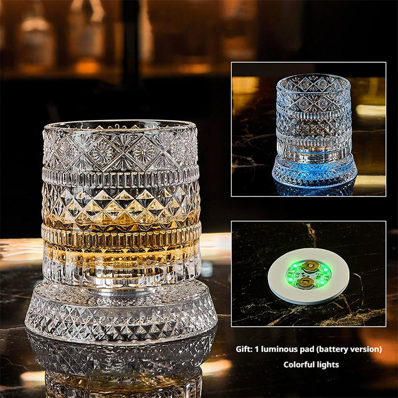 360° Rotating Whiskey Glass wi - Old Fashioned Glass recension och pris