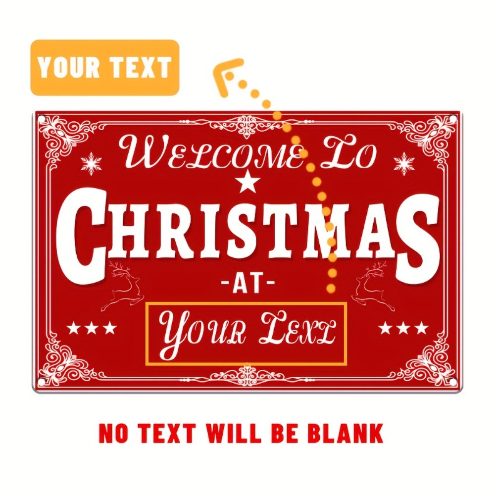 Custom 2D Flat Merry Christmas - Home Bar Signs recension och pris