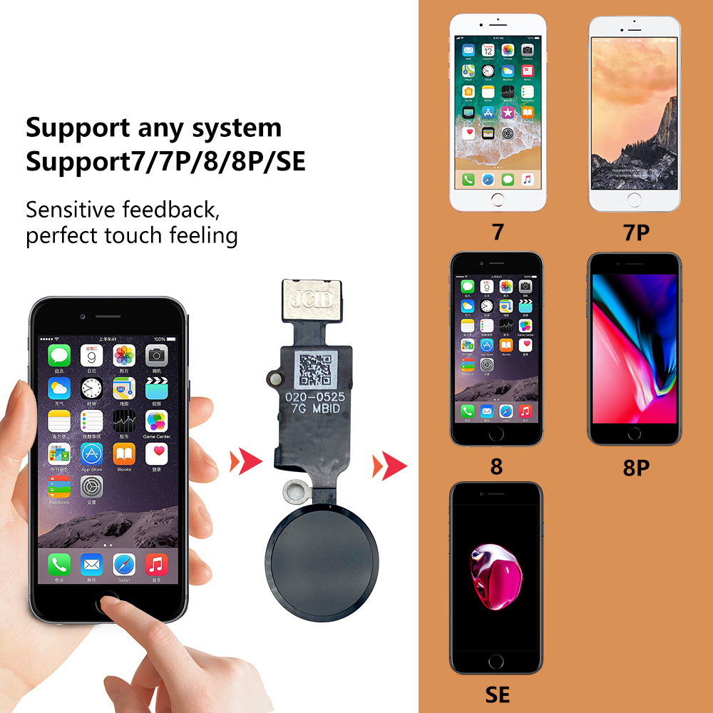 JC 6th 3D Home Button Flex For - Home Bar Iphone recension och pris