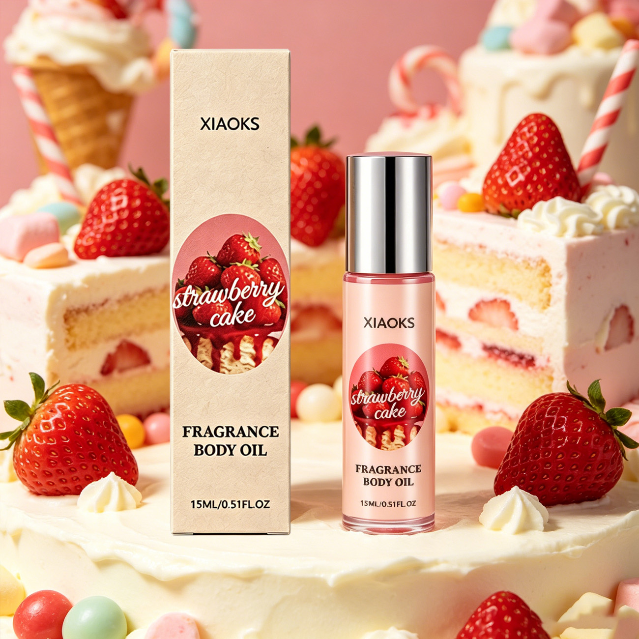 1 Bottle of Strawberry Cake Sw - Home Bar Accessories recension och pris