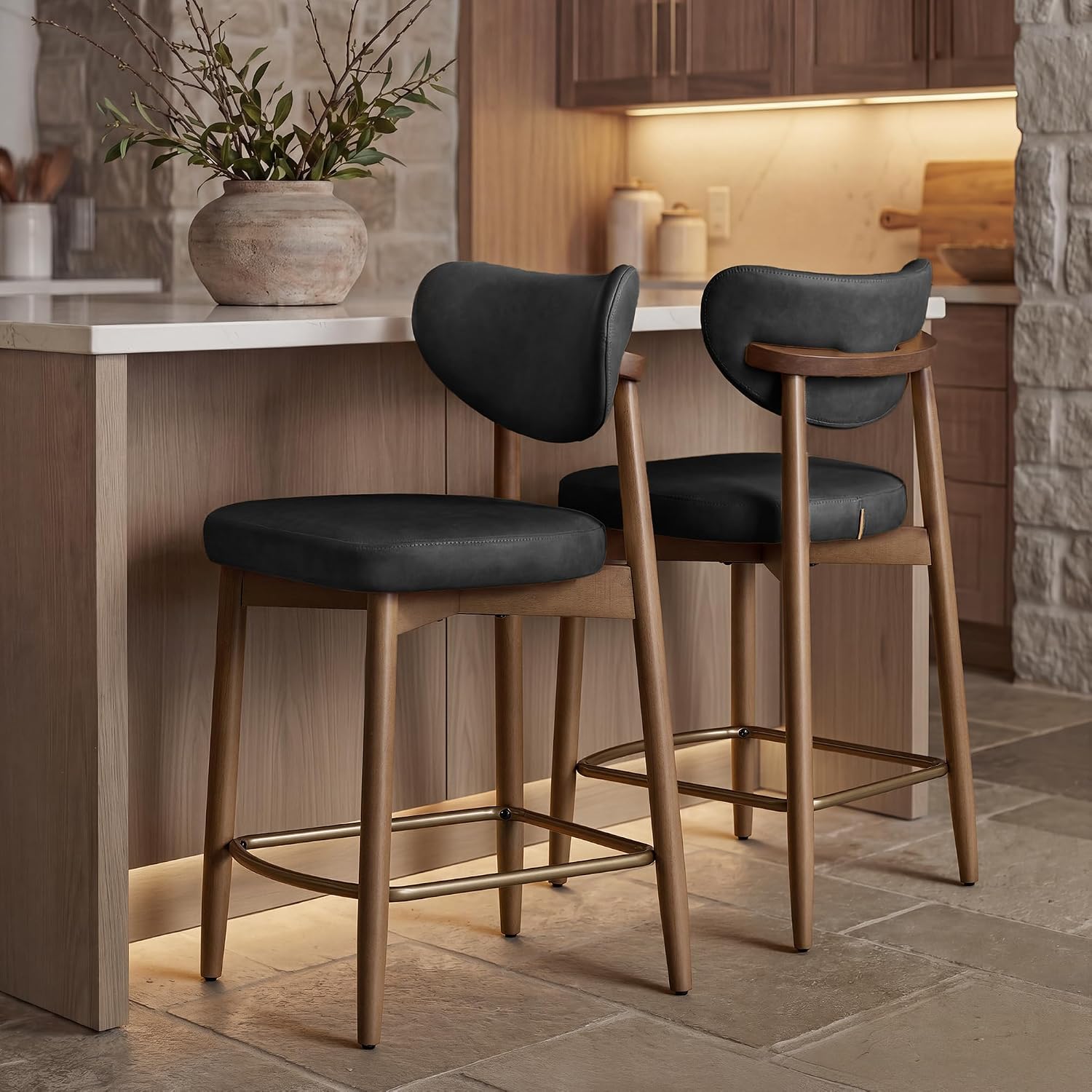 Mid Century Modern Wooden Bar  - Home Bar Seating recension och pris