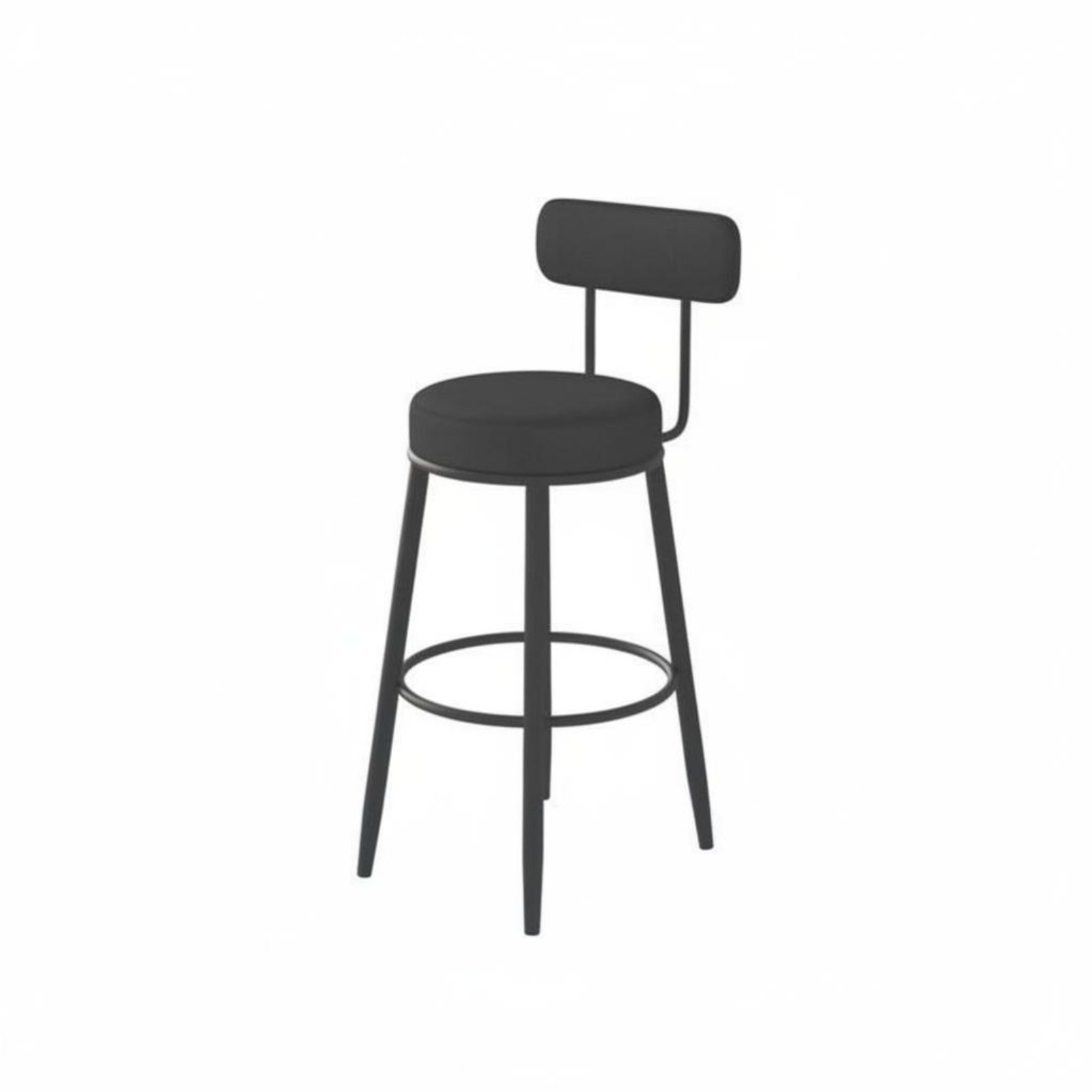 Upholstered Stool with Low Rea - Home Bar Seating recension och pris