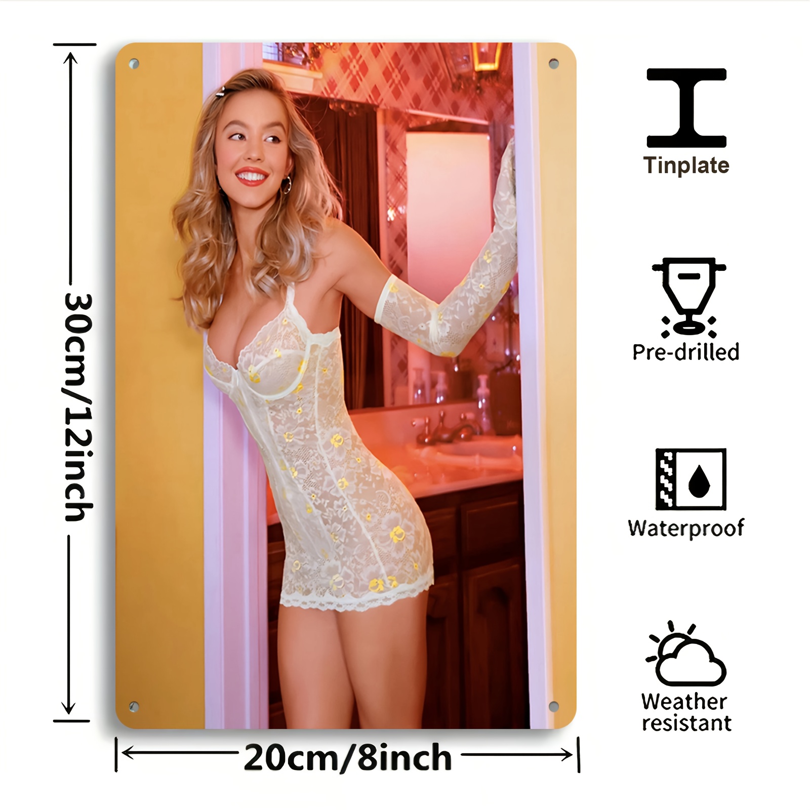 Sydney Sweeney Euphoria Metal  - Home Bar Sydney recension och pris