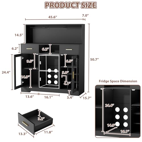 Mini Fridge Cabinet with Stora - Home Bar And Fridge recension och pris