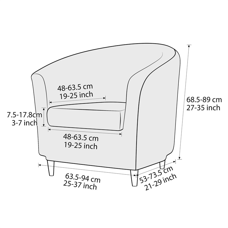 Solid Color Club Armchair Cove - Home Bar Seating recension och pris