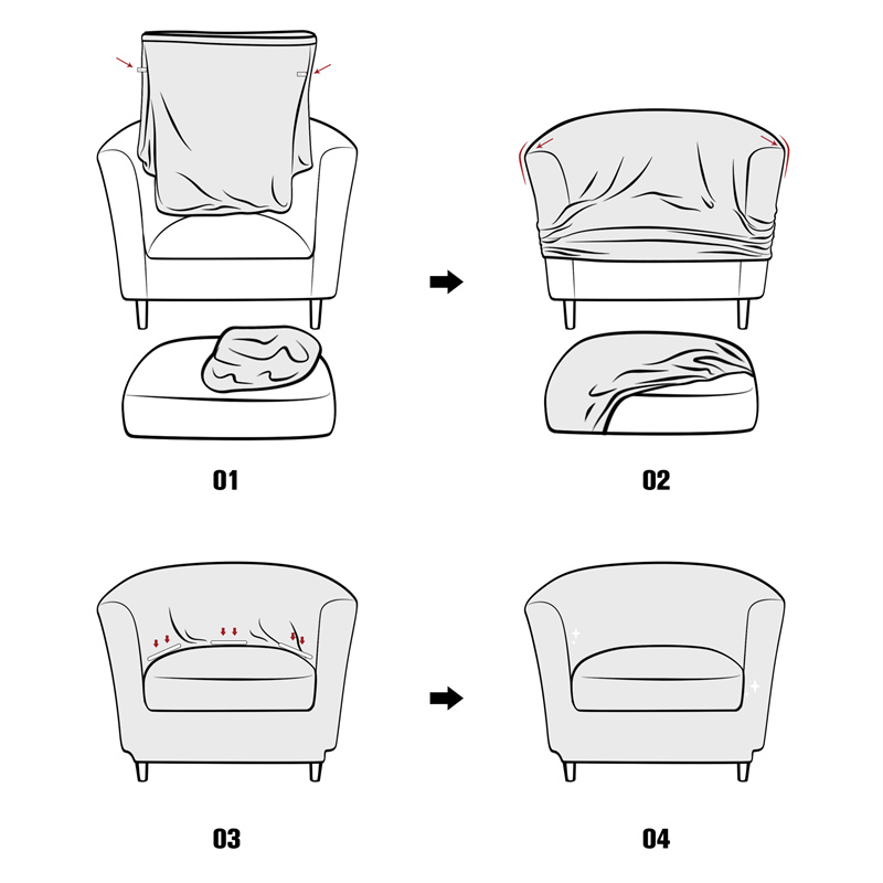Solid Color Club Armchair Cove - Home Bar Seating recension och pris
