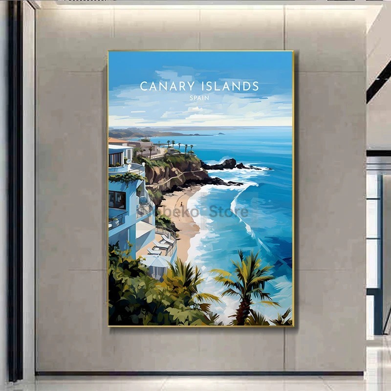 Spain Travel Poster Barcelona  - Home Barcelona recension och pris