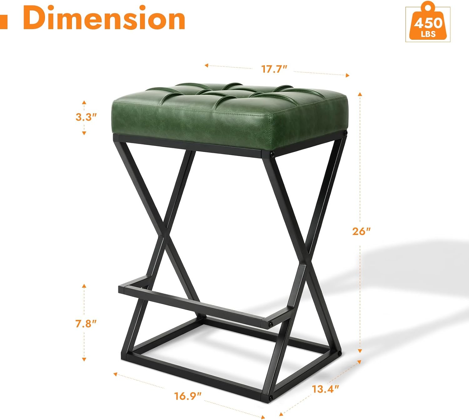 Modern Swivel Bar Stools Set O - Home Bar Seating recension och pris