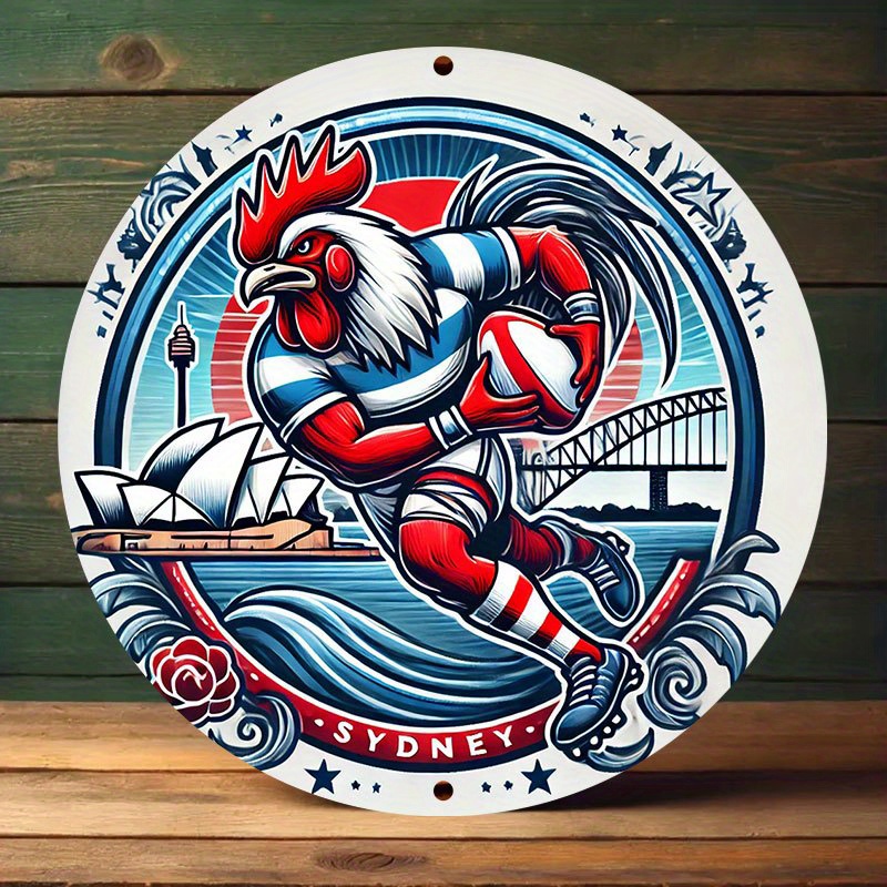 A vibrant Sydney Roosters wall - Home Bar Sydney recension och pris