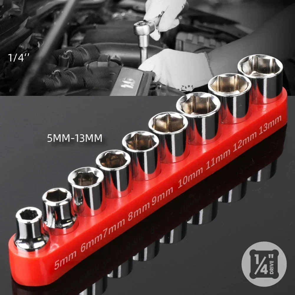 9 Pcs 1/4 Inch Drive 5-13mm He - Home Bar Supplies recension och pris