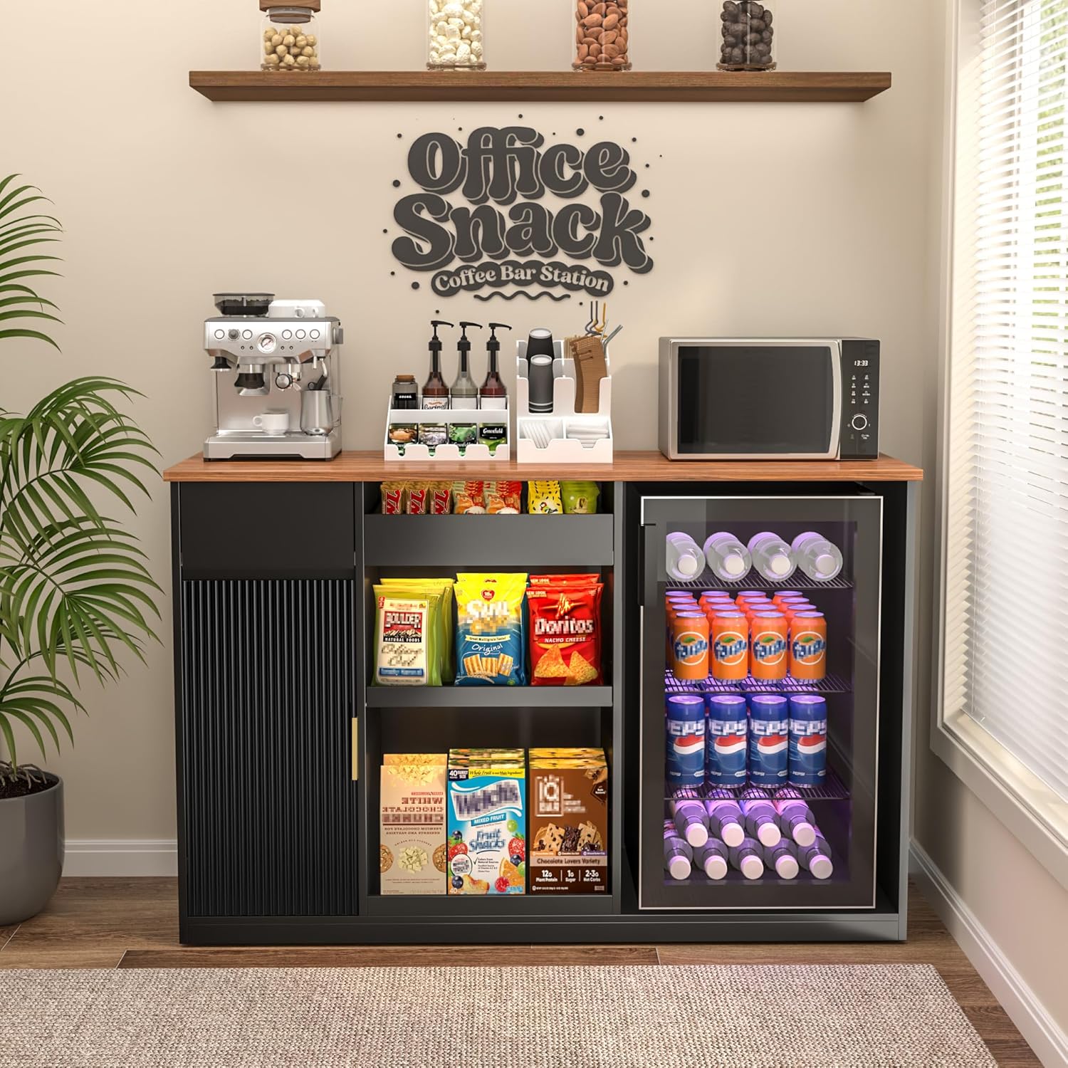Snack Bar Cabinet with Fridge  - Home Bar And Fridge recension och pris