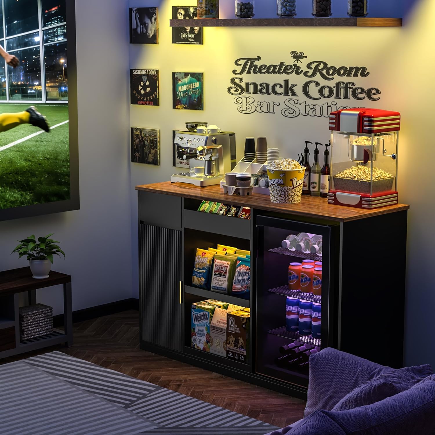 Snack Bar Cabinet with Fridge  - Home Bar And Fridge recension och pris