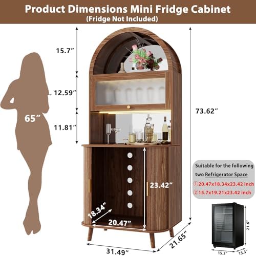 Wine Bar Cabinet with Fridge S - Home Bar And Fridge recension och pris