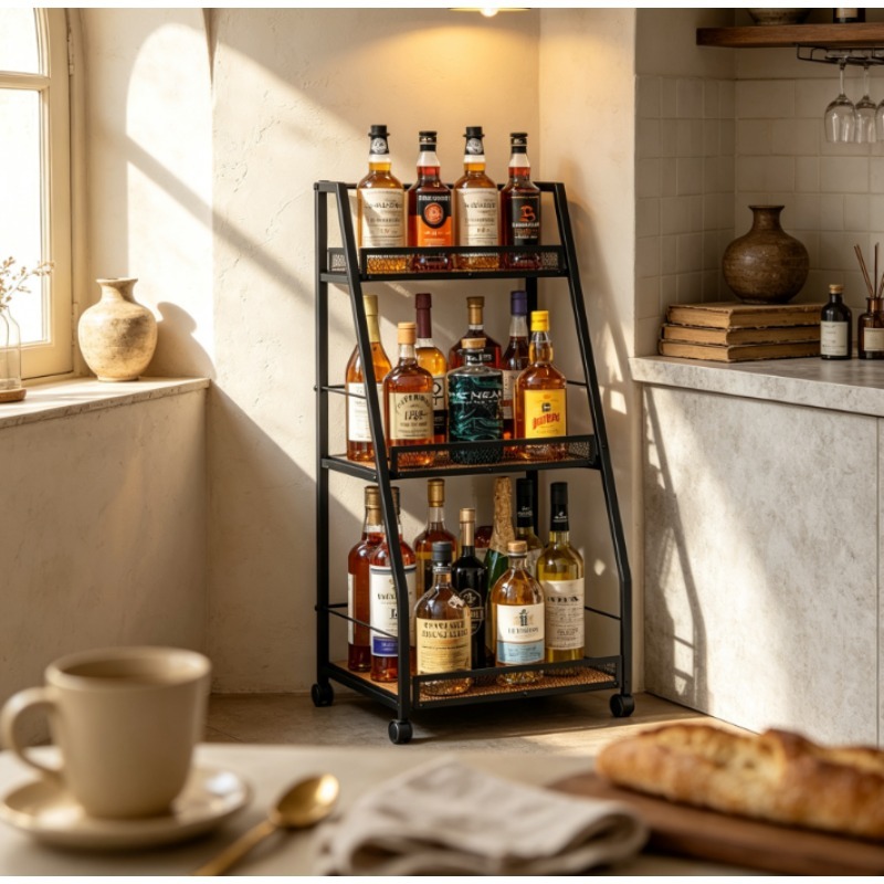 3-Tier Ladder Wine Rack Freest - Home Bar Shelf recension och pris