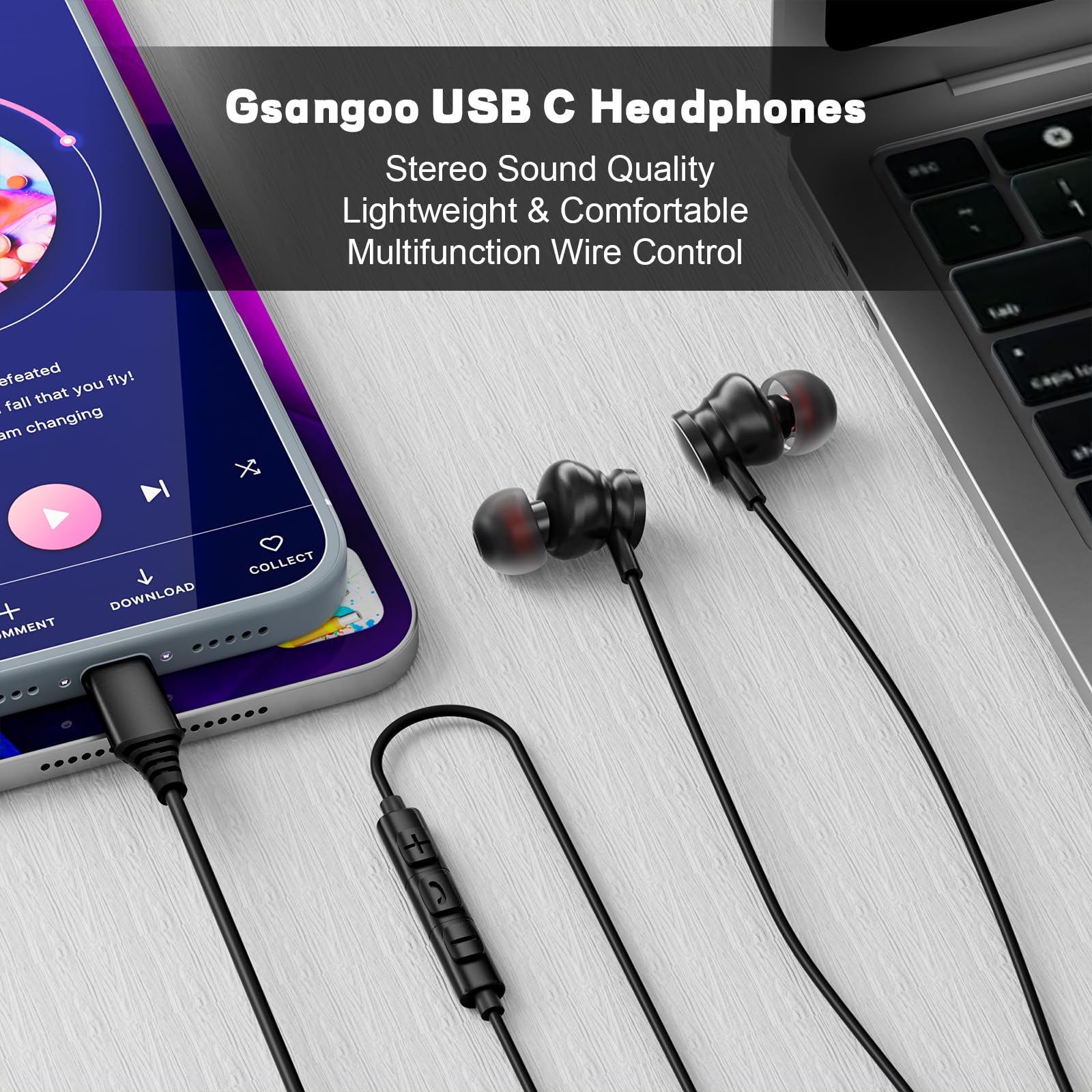 Type C Wired Headphones 3.5mm  - Home Bar Iphone recension och pris