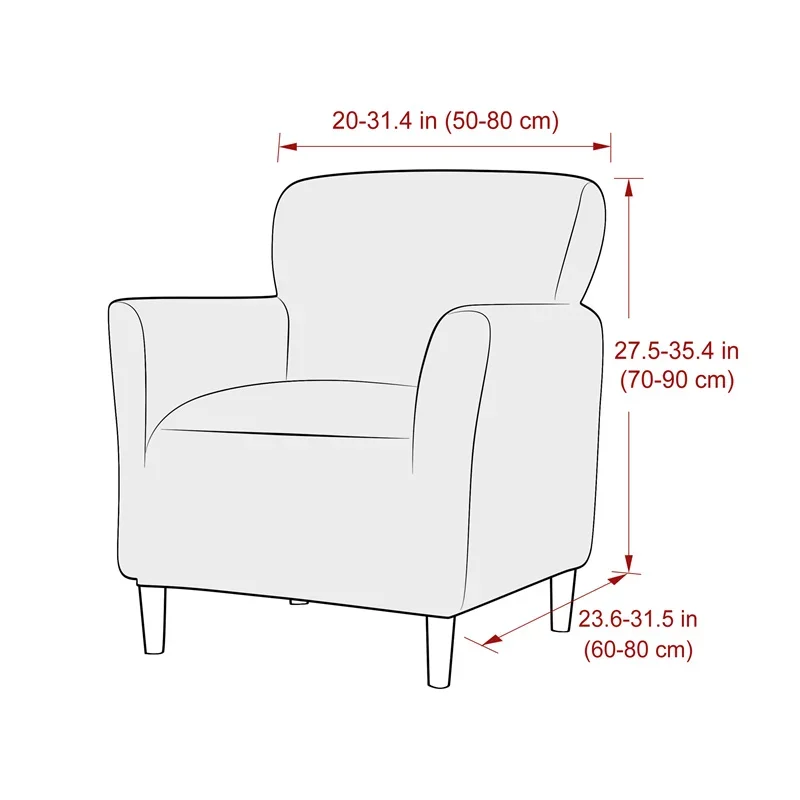 1PC Water Repellent Tub Sofa C - Home Bar Seating recension och pris