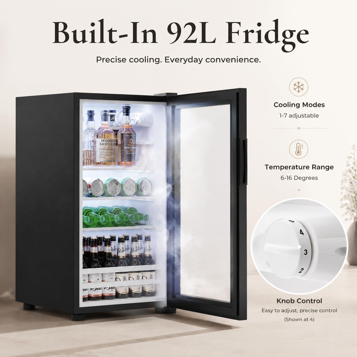 Fluted Mini Fridge Cabinet (Fr - Home Bar And Fridge recension och pris
